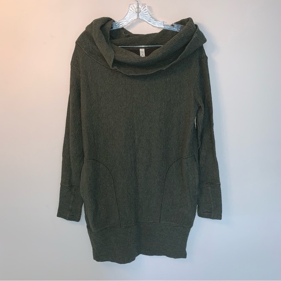 Lululemon Along the Way Dress Heathered Dark Olive M - Picture 3 of 11